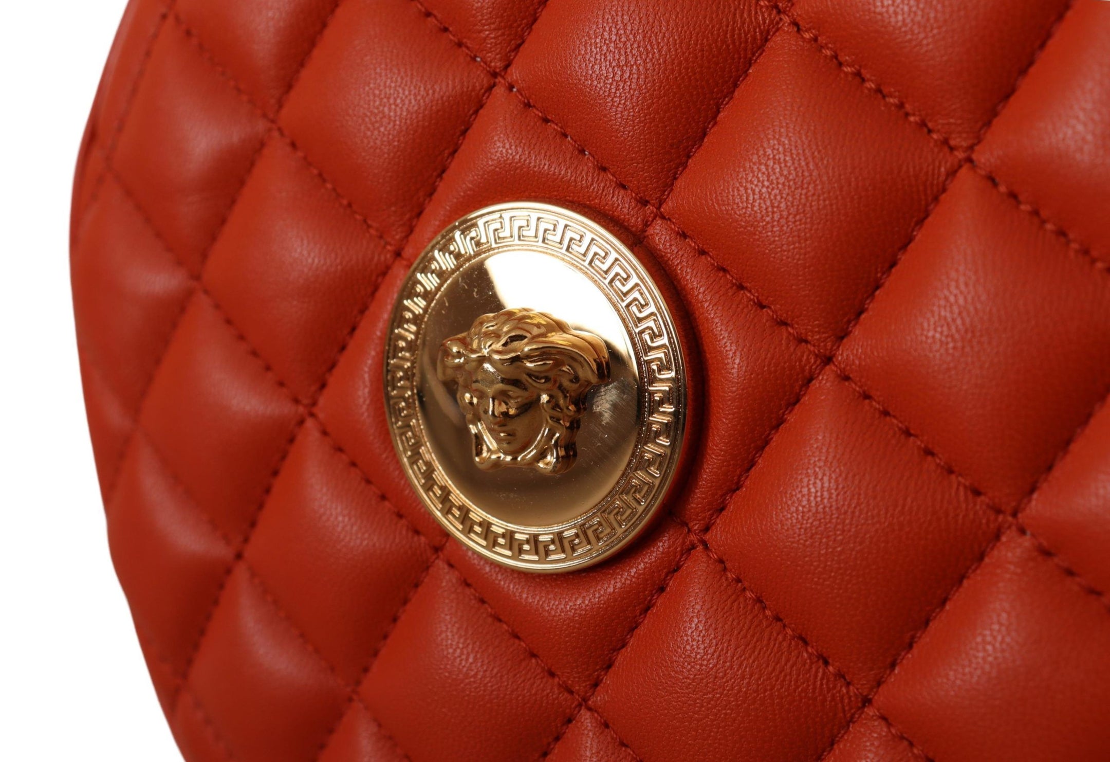 Buy Elegant Round Nappa Leather Crossbody Bag by Versace