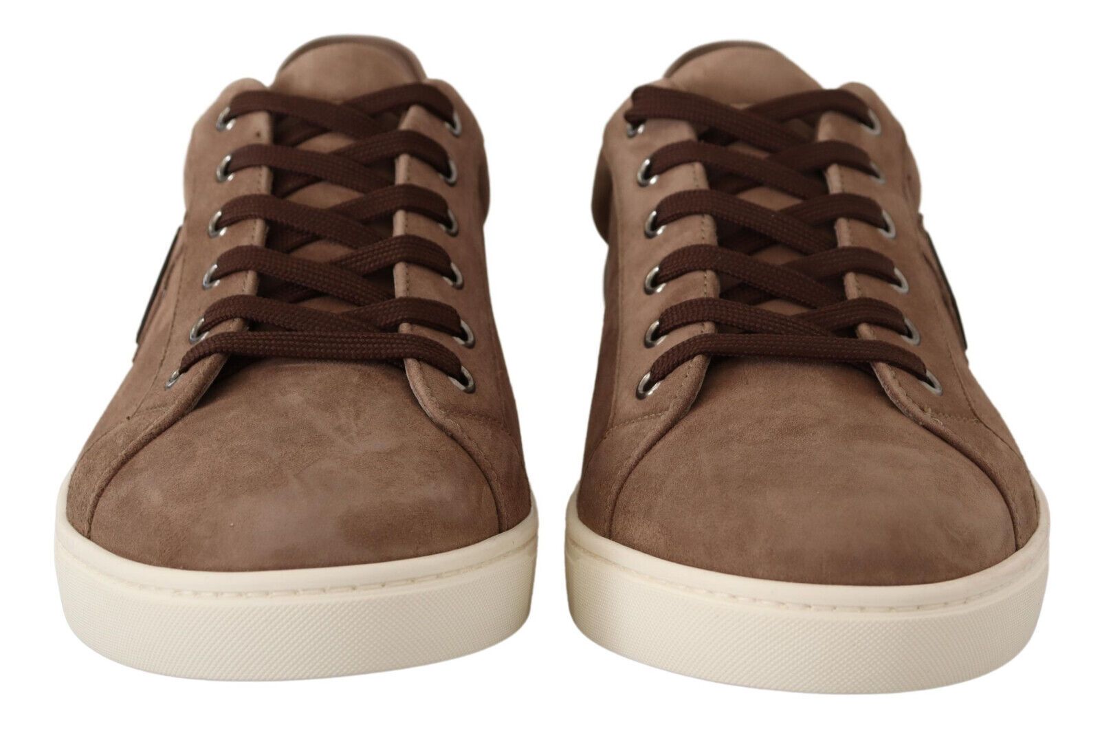 Buy Elegant Brown Leather Sneakers for Men by Dolce & Gabbana