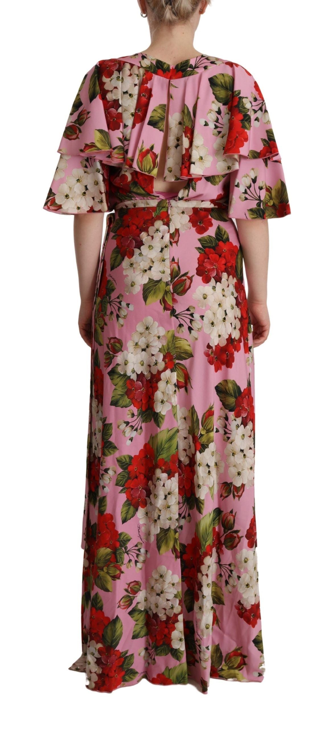 Buy Enchanting Floral Silk Maxi Dress by Dolce & Gabbana