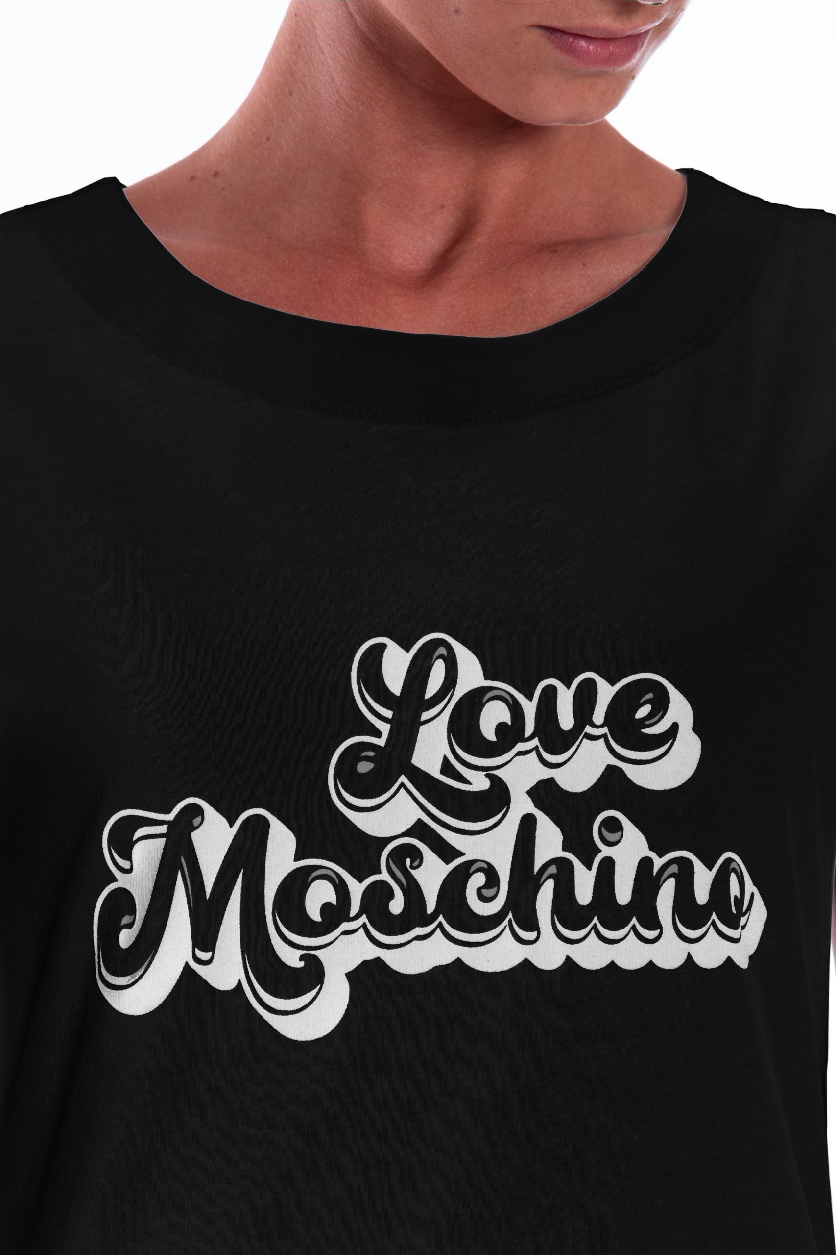 Buy Chic Logo Cotton T-Shirt Dress by Love Moschino