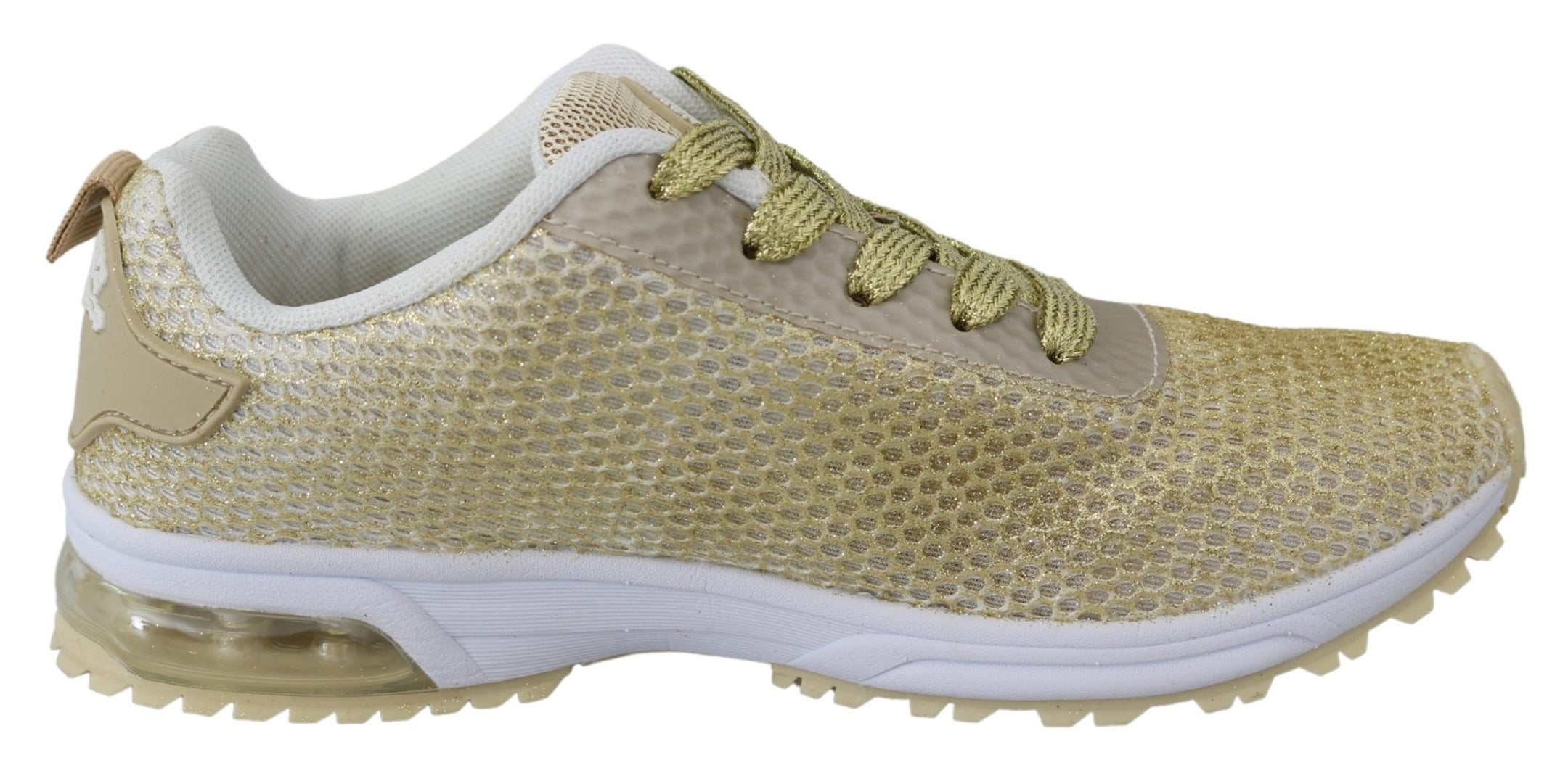 Buy Exquisite Gold Polyester Sport Sneakers by Plein Sport