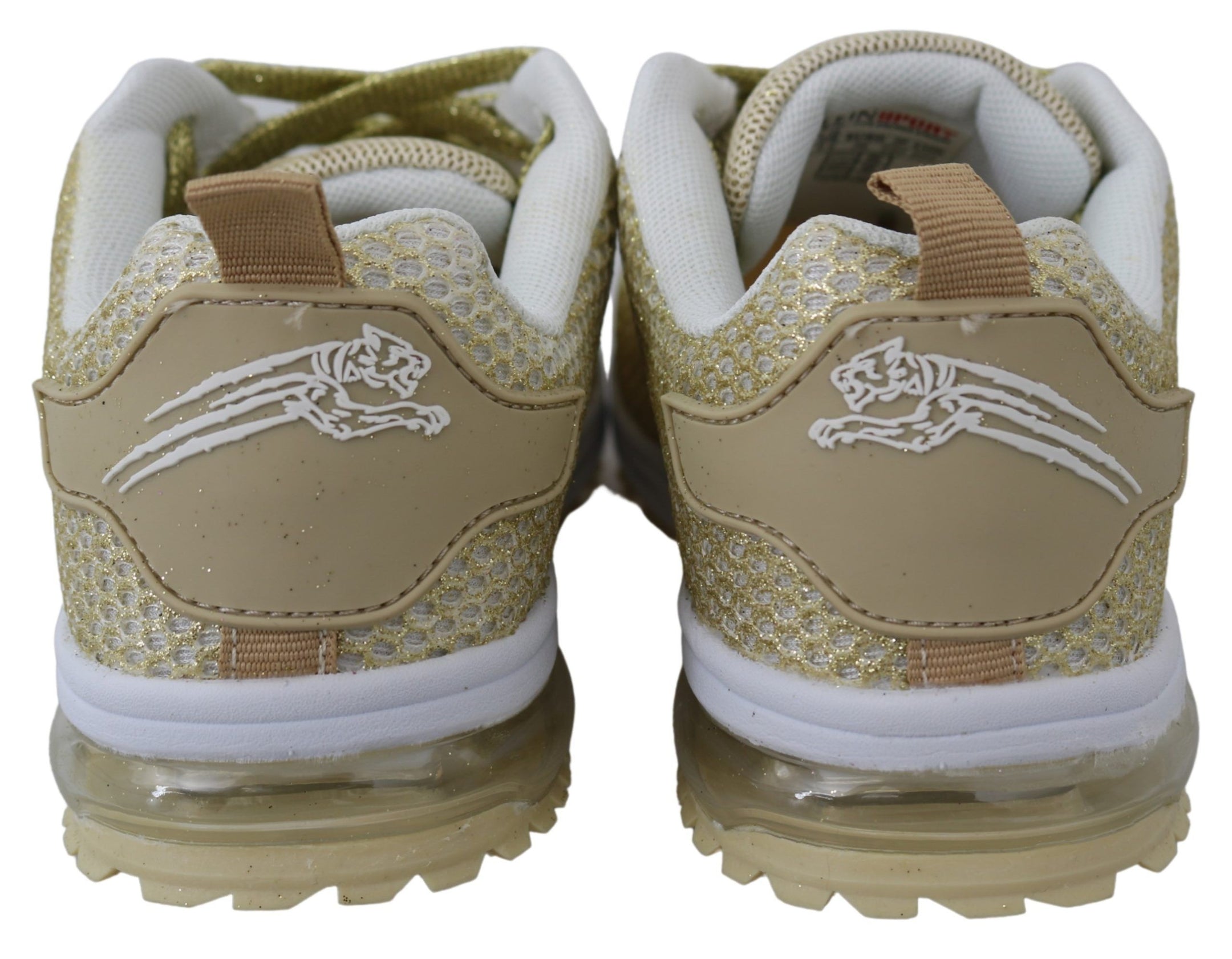 Buy Exquisite Gold Polyester Sport Sneakers by Plein Sport