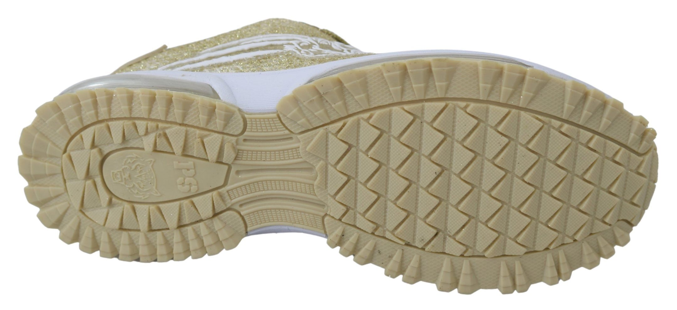 Buy Exquisite Gold Polyester Sport Sneakers by Plein Sport