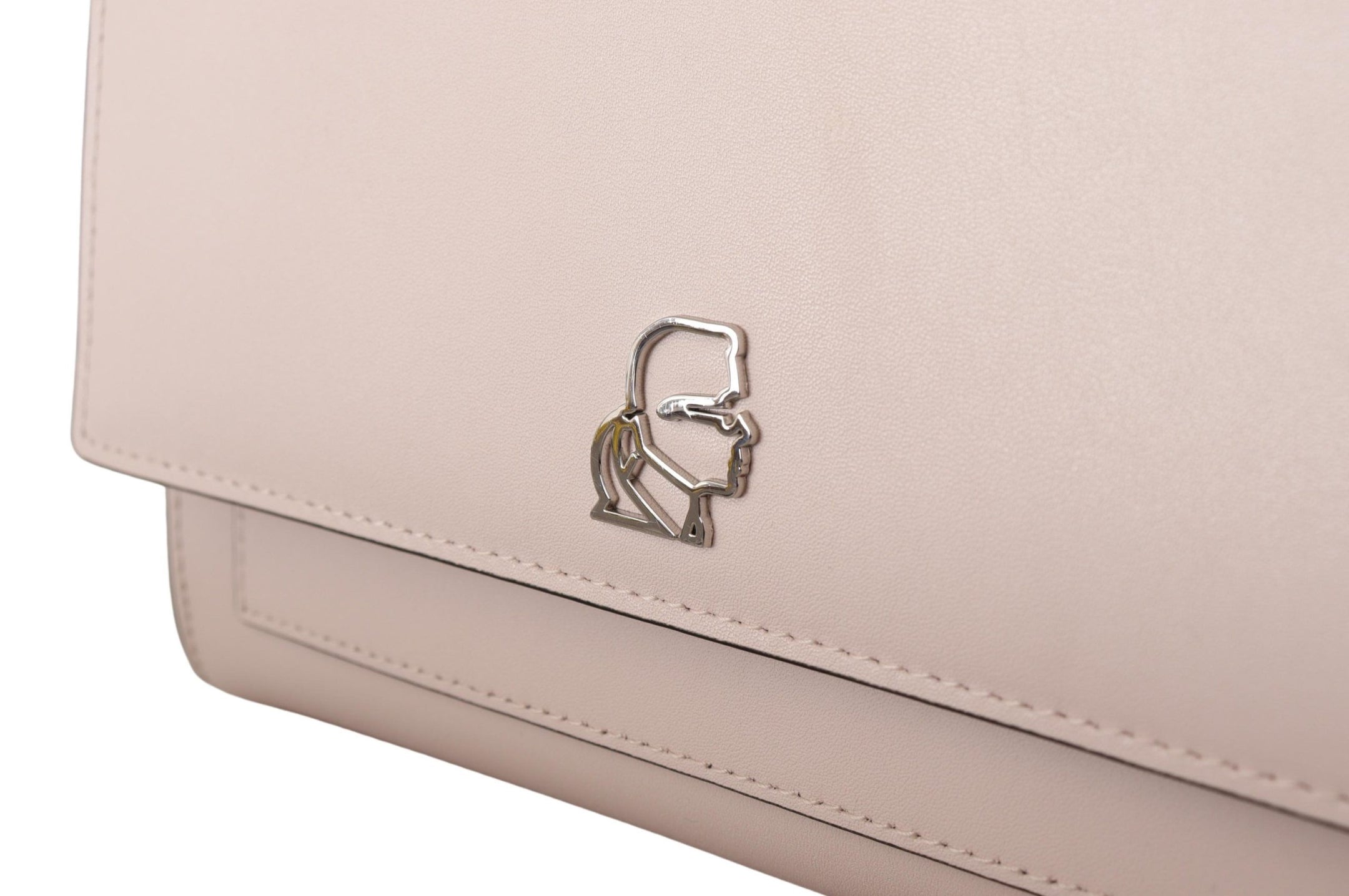 Buy Mauve Elegance Leather Shoulder Bag by Karl Lagerfeld