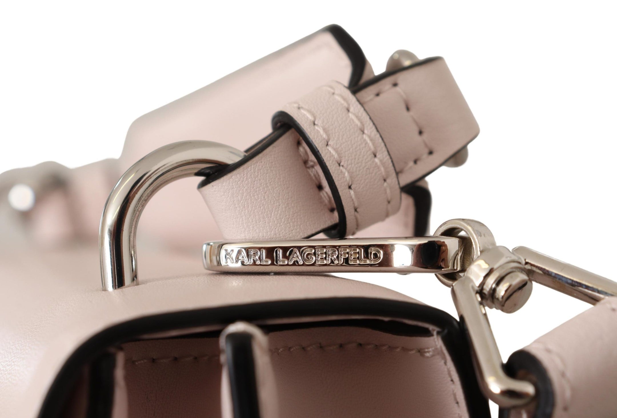 Buy Mauve Elegance Leather Shoulder Bag by Karl Lagerfeld