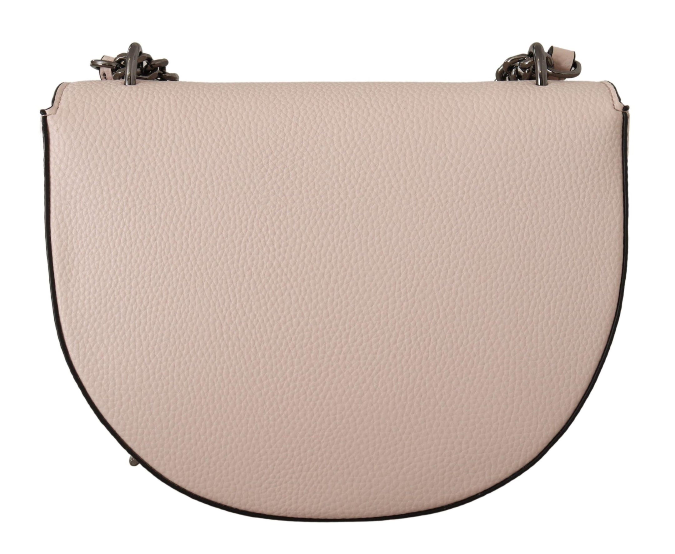 Buy Elegant Mauve Light Pink Leather Shoulder Bag by Karl Lagerfeld