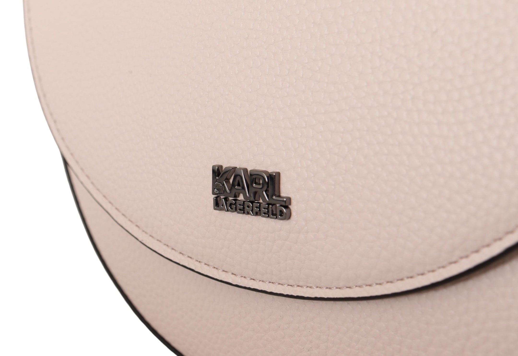 Buy Elegant Mauve Light Pink Leather Shoulder Bag by Karl Lagerfeld