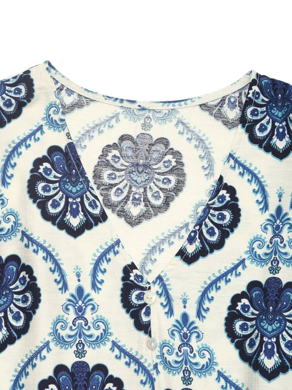 Buy Printed V-Neck Cap Sleeve Dress by Faz