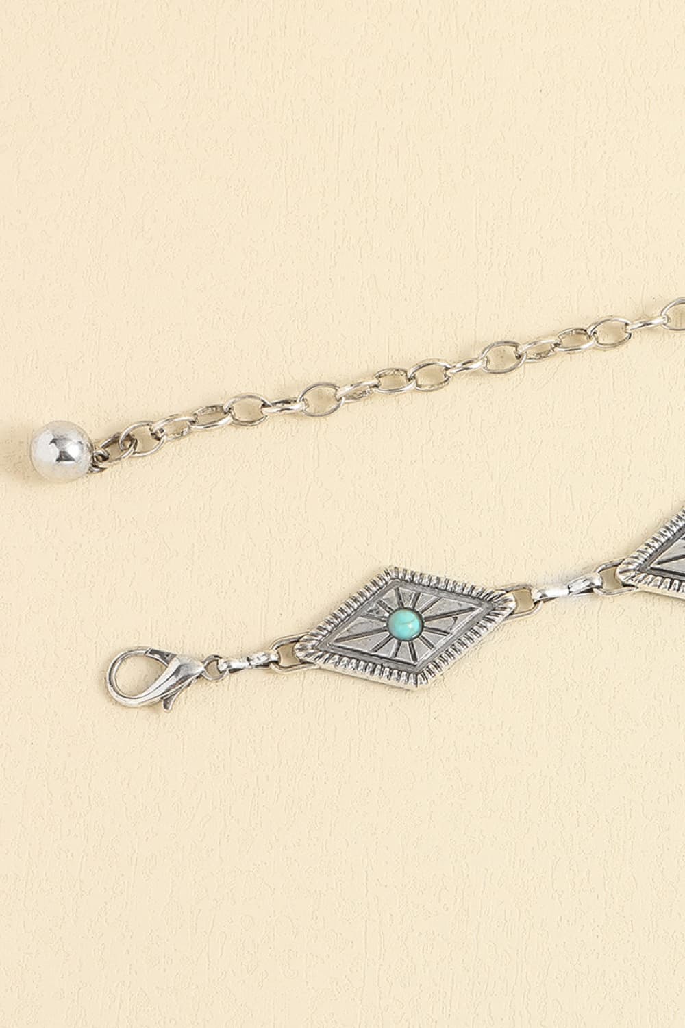 Buy Vintage Turquoise Alloy Belt by Faz