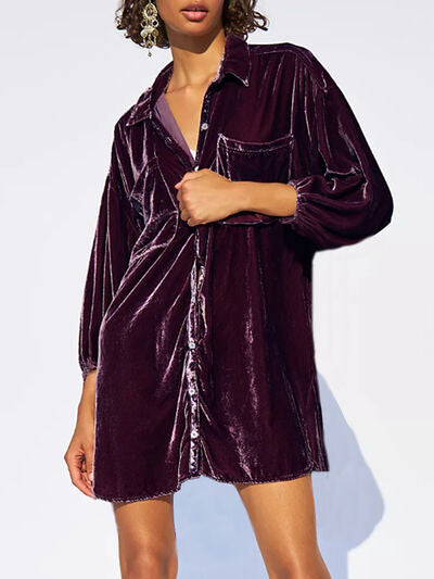 Buy Collared Neck Button Down Long Sleeve Shirt by Faz