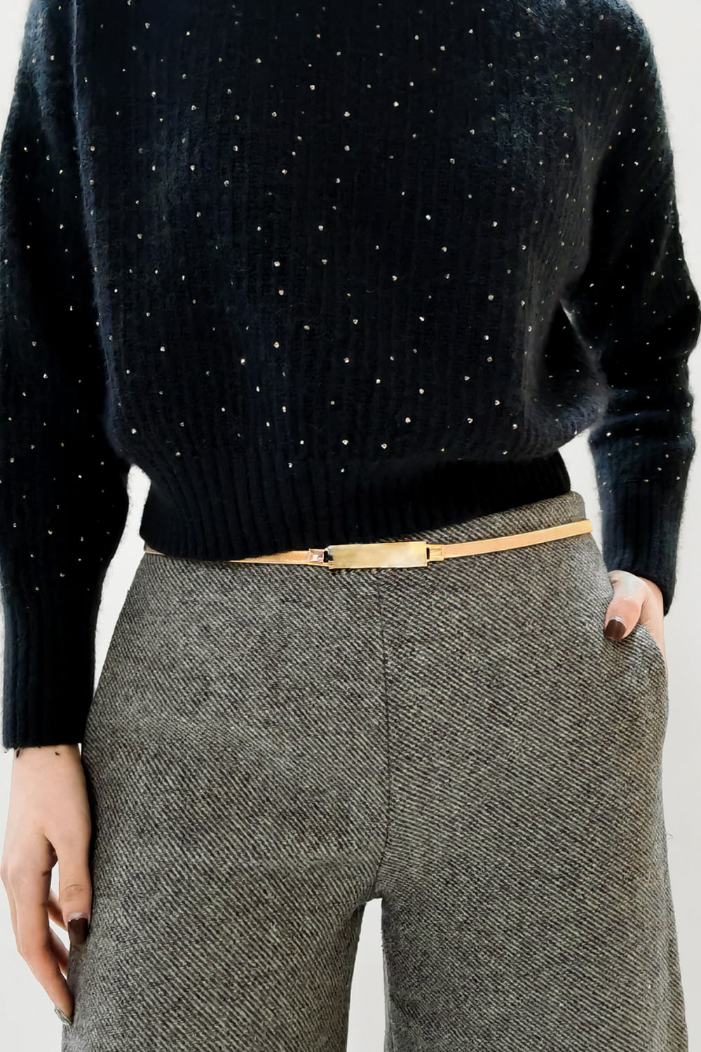 Buy Elastic Iron Skinny Belt by Faz