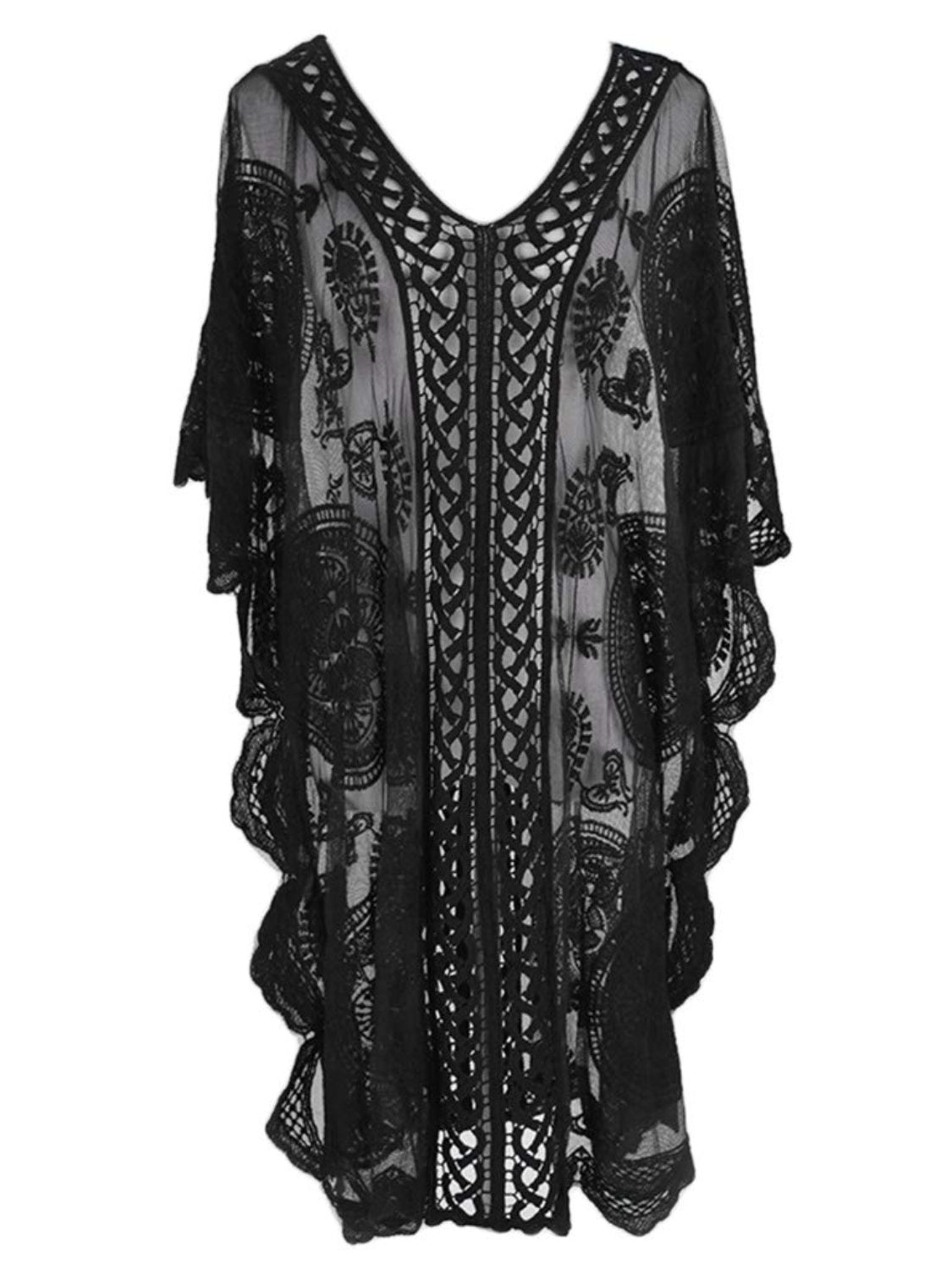Buy Lace V-Neck Half Sleeve Cover-Up by Faz