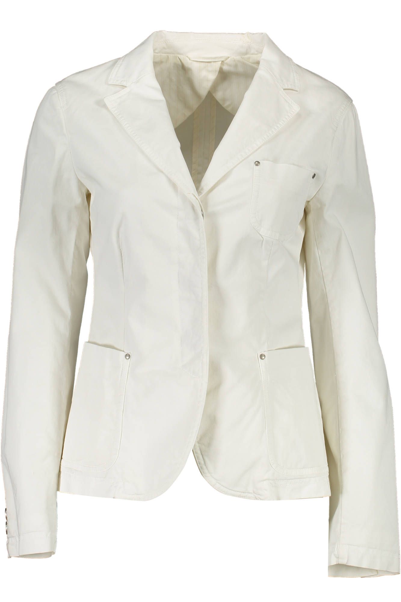 White Cotton Women Jacket