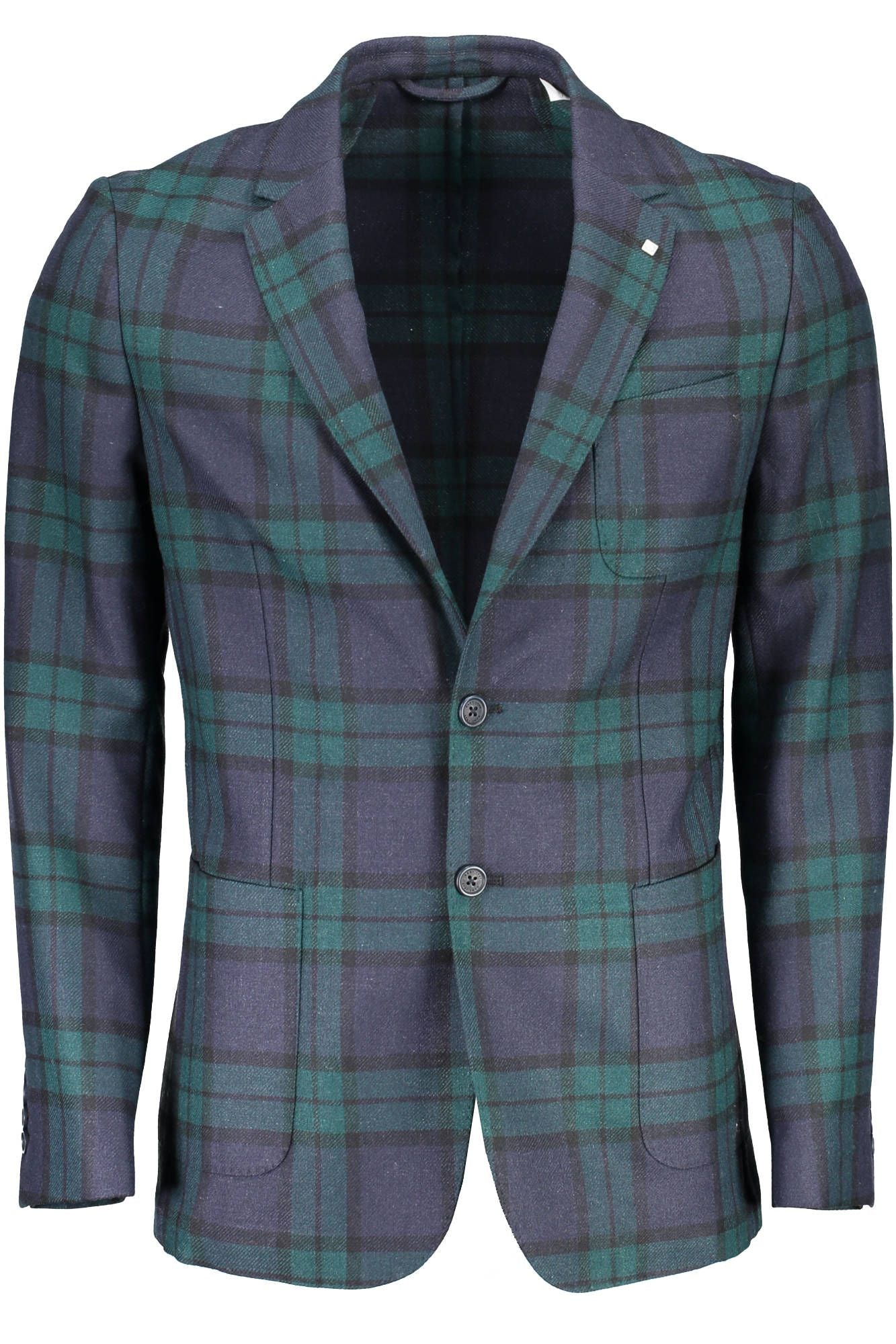 Green Wool Men Jacket