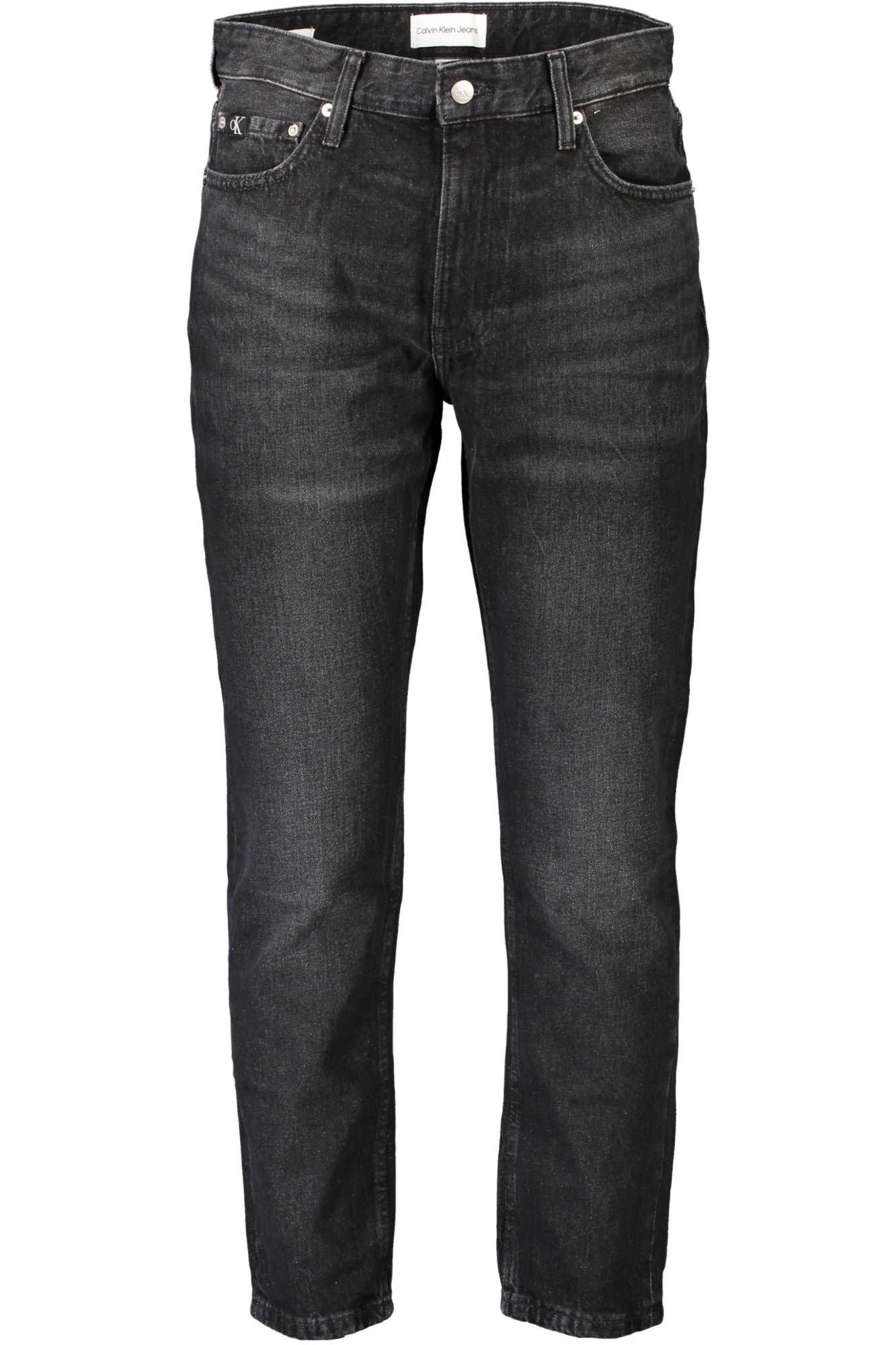 Black Cotton Men Jeans