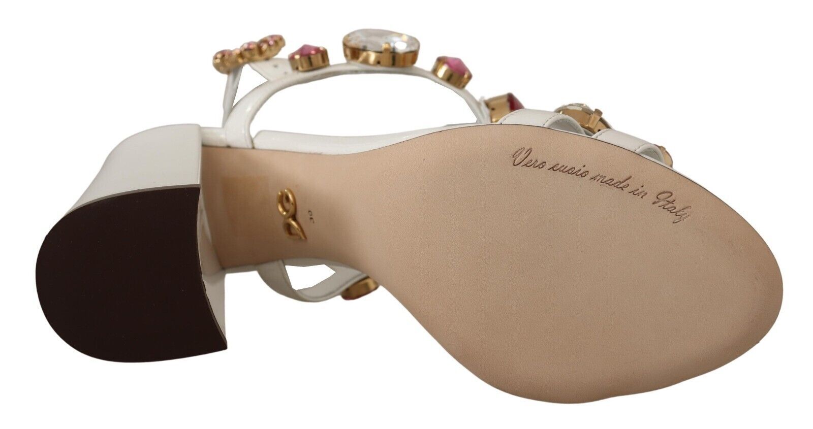 Buy Keira Crystal-Embellished Ankle Strap Heels by Dolce & Gabbana