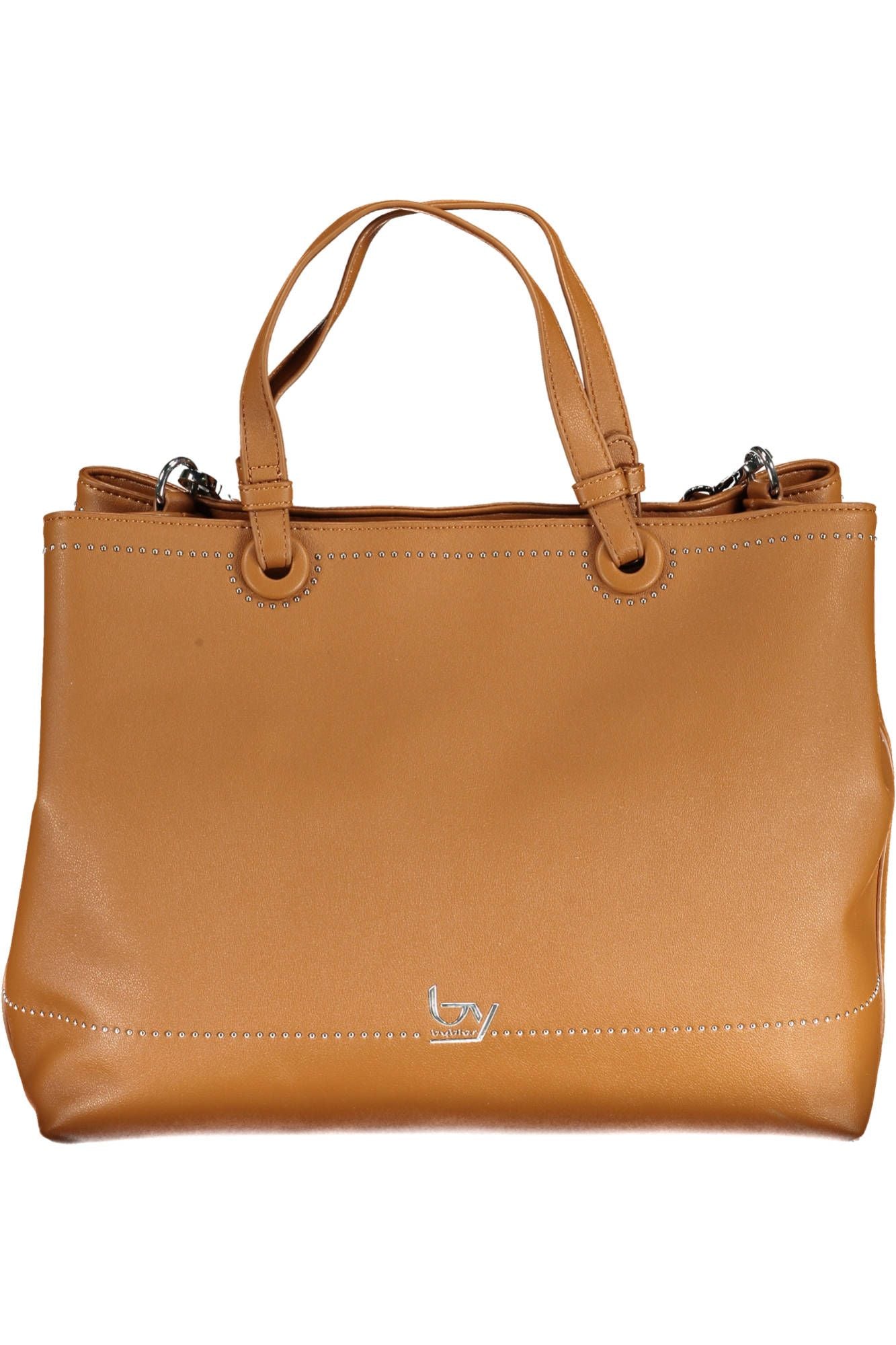 Brown Polyethylene Women Handbag