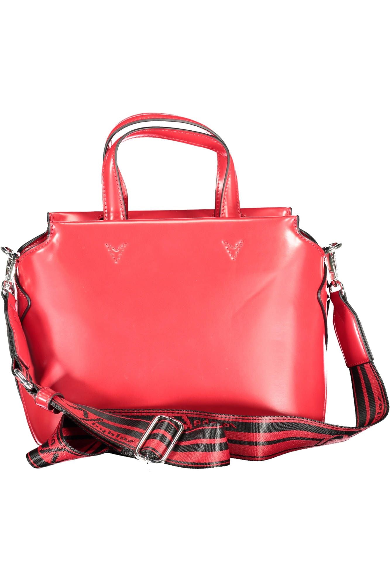 Red Polyethylene Women Handbag