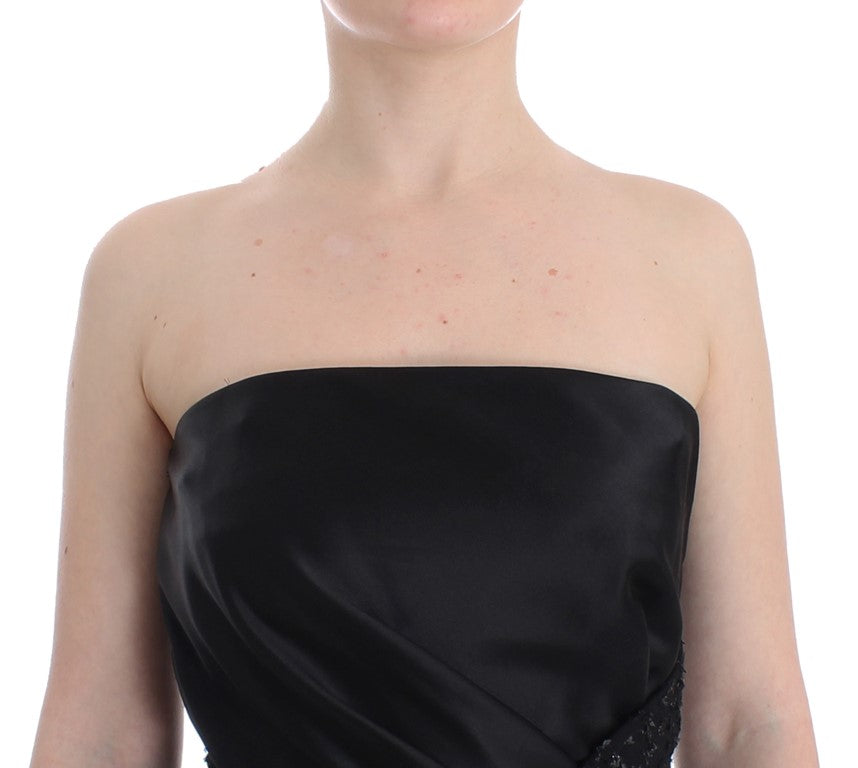 Buy Elegant Strapless Black Dress by Masha Ma