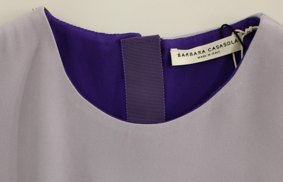 Buy Elegant Long Silk Gown in Lavender by Barbara Casasola