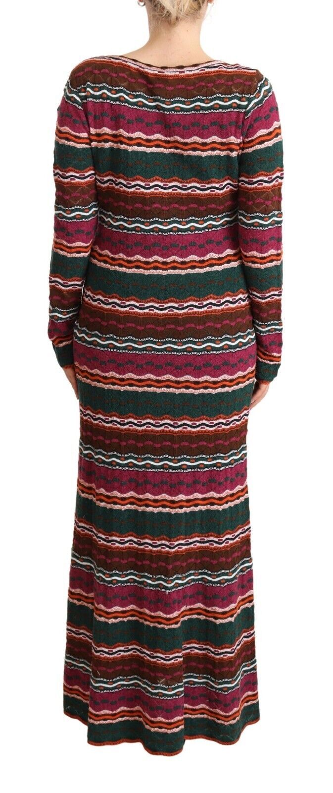 Buy Multicolor Striped Long Sleeve Sheath Dress by Missoni