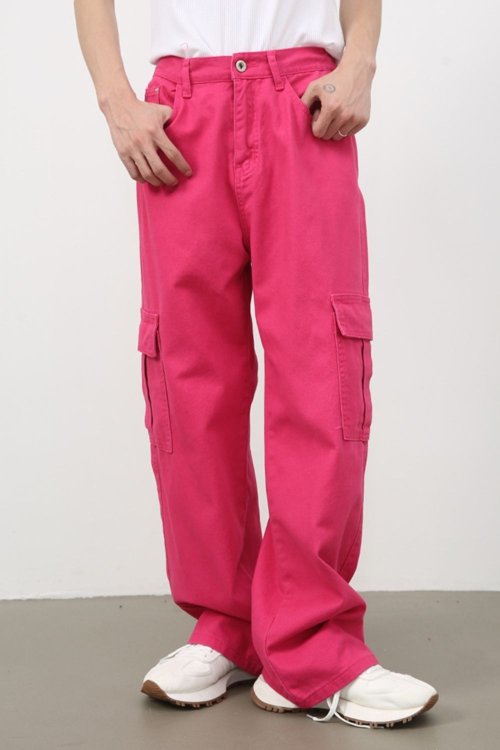 Buy Men's Loose Jeans with Cargo Pockets by Faz