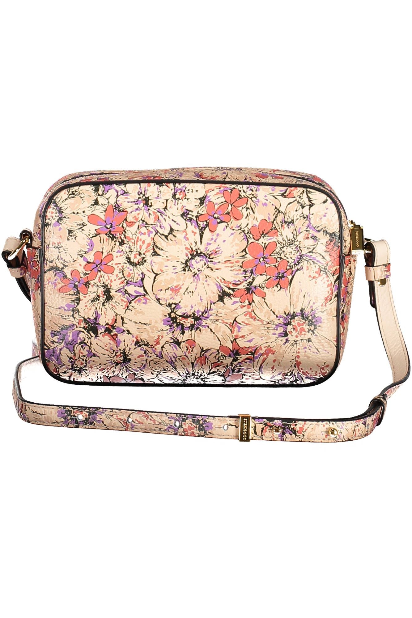 Elegant Beige Shoulder Bag with Turn Lock Closure