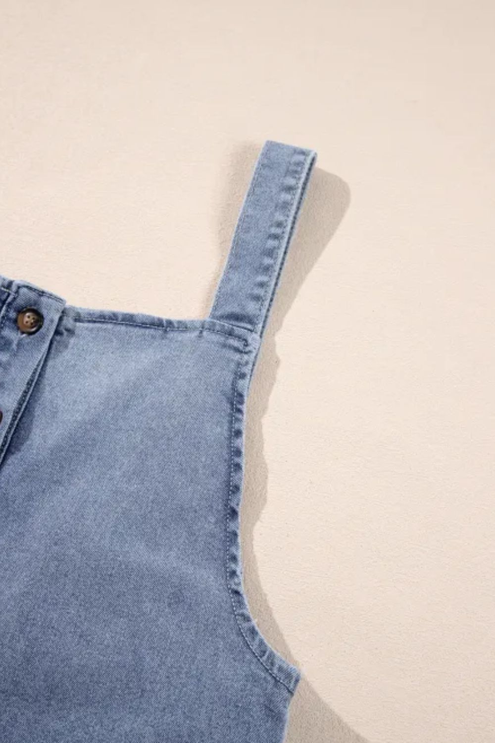Buy Wide Strap Denim Overalls with Pockets by Faz