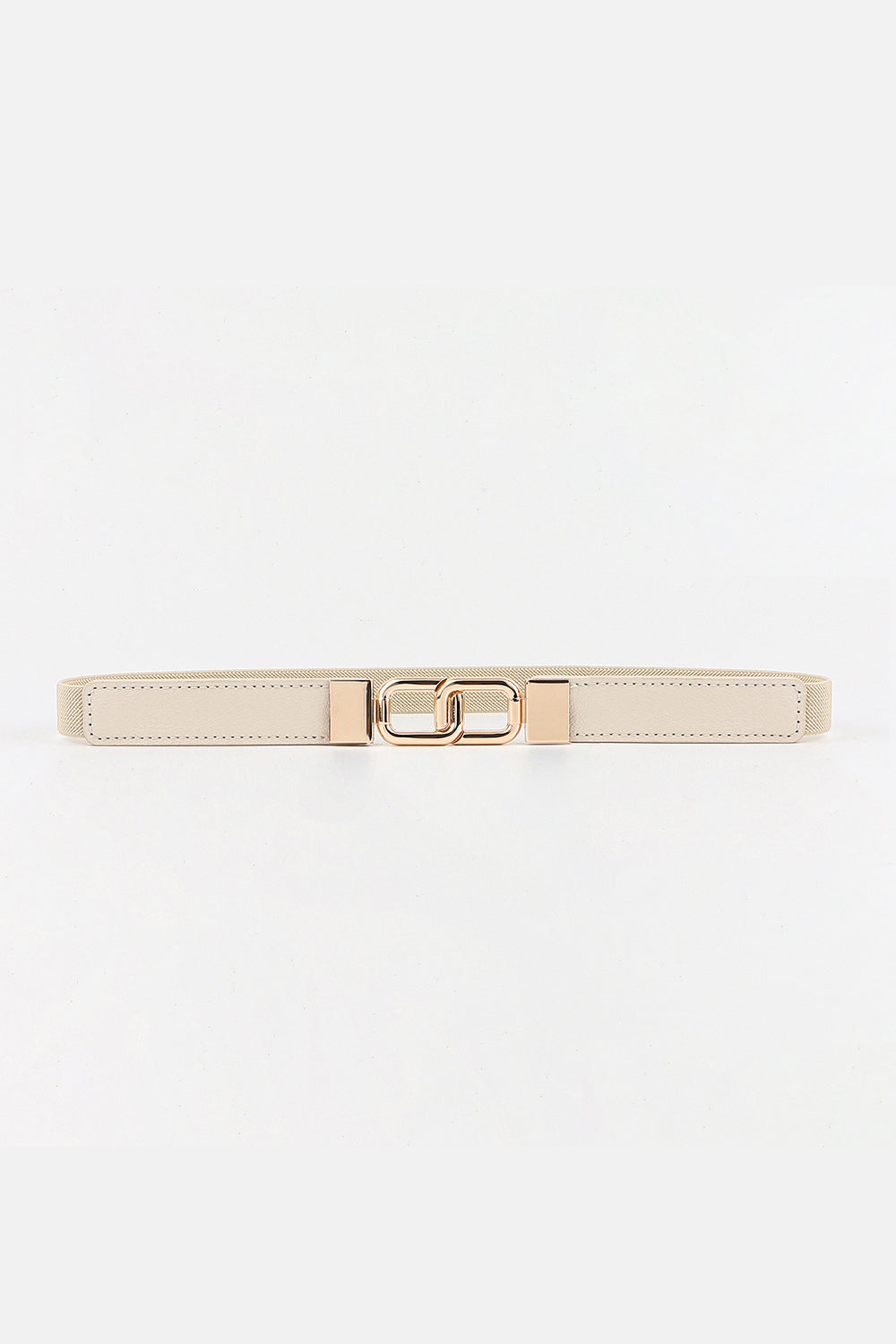 Buy Geometric Double Buckle Elastic Belt by Faz