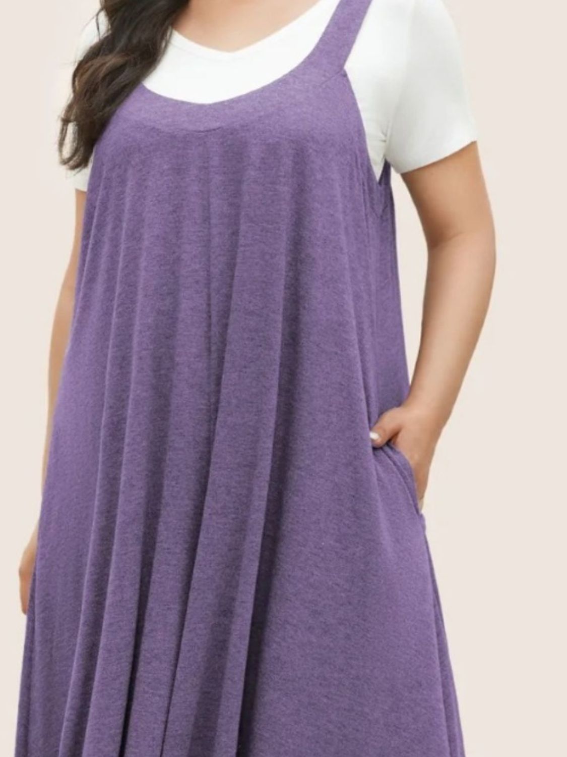 Buy Full Size Pocketed Wide Leg Overalls by Faz