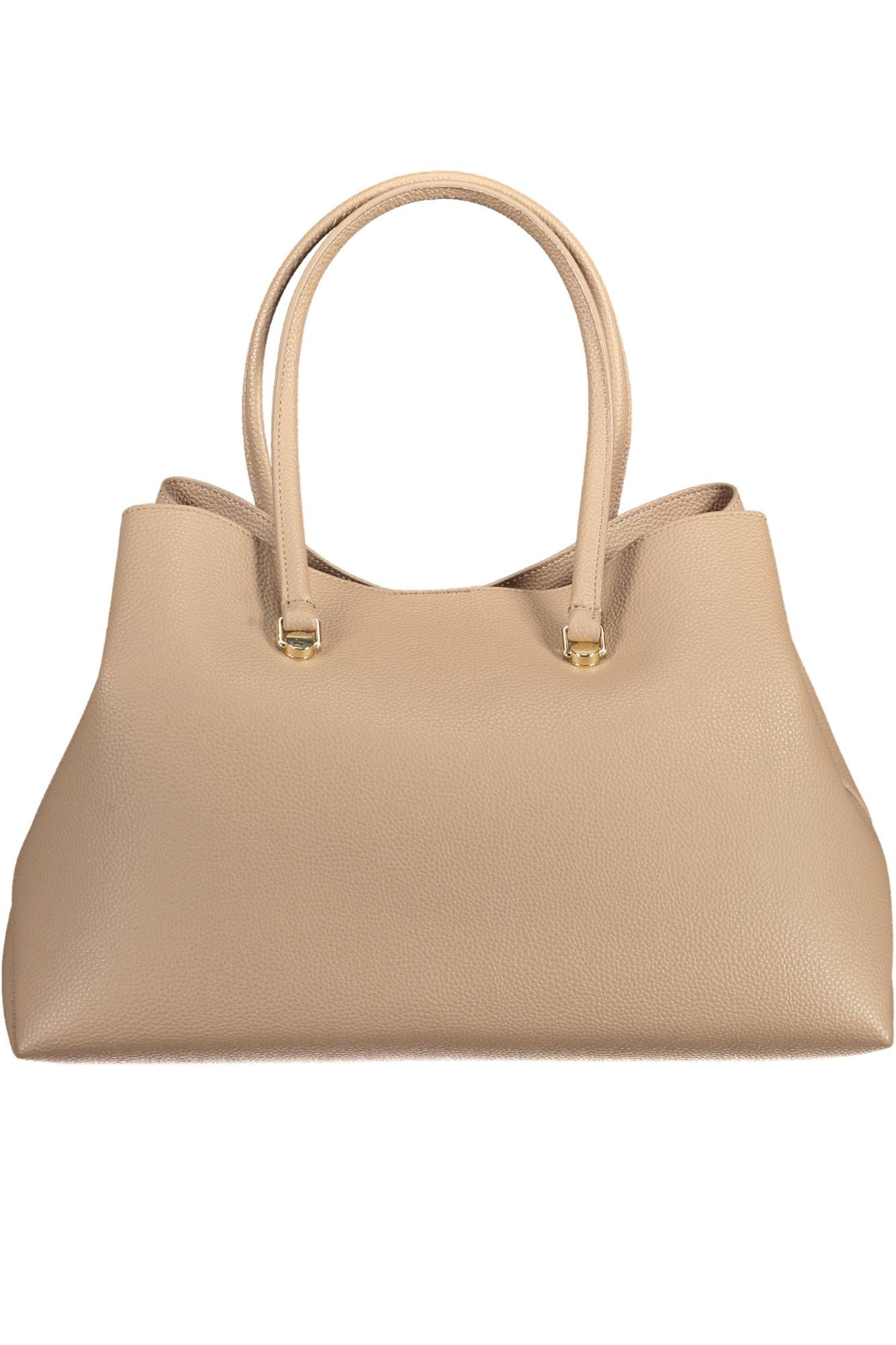 Beige Polyester Women Handbag