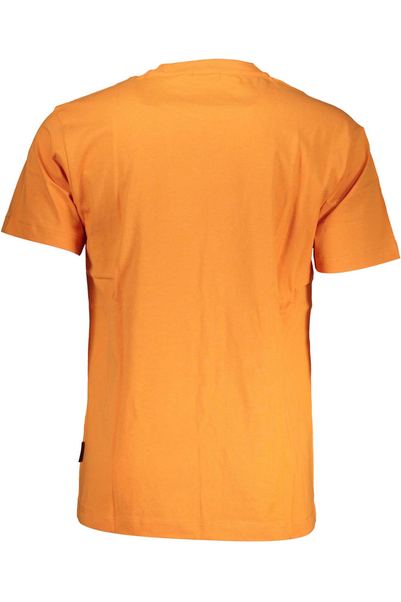 Orange Cotton Men T-Shirt