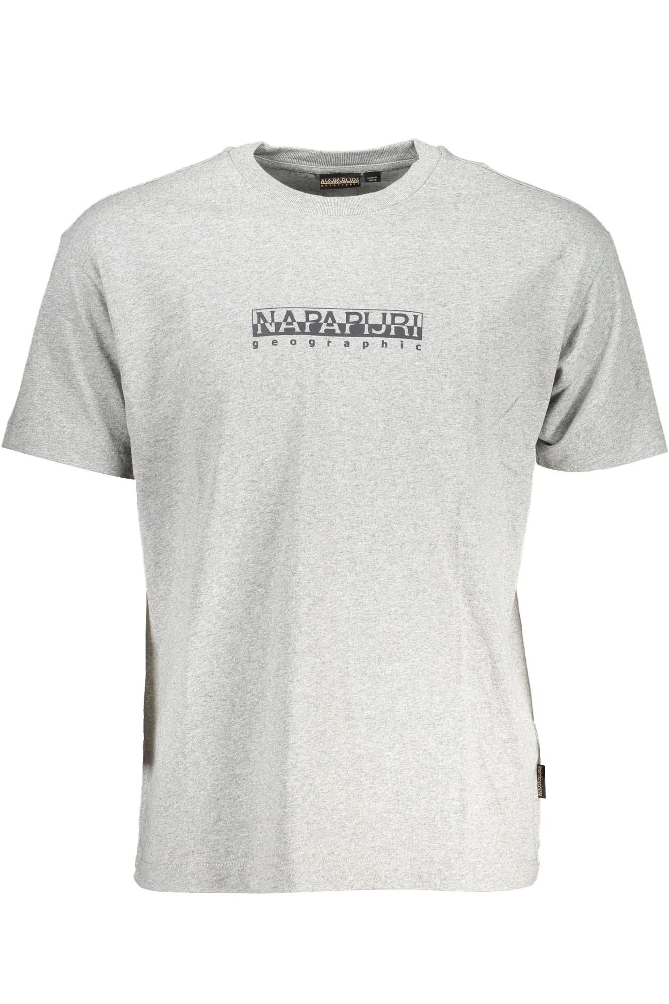 Gray Cotton Men T-Shirt