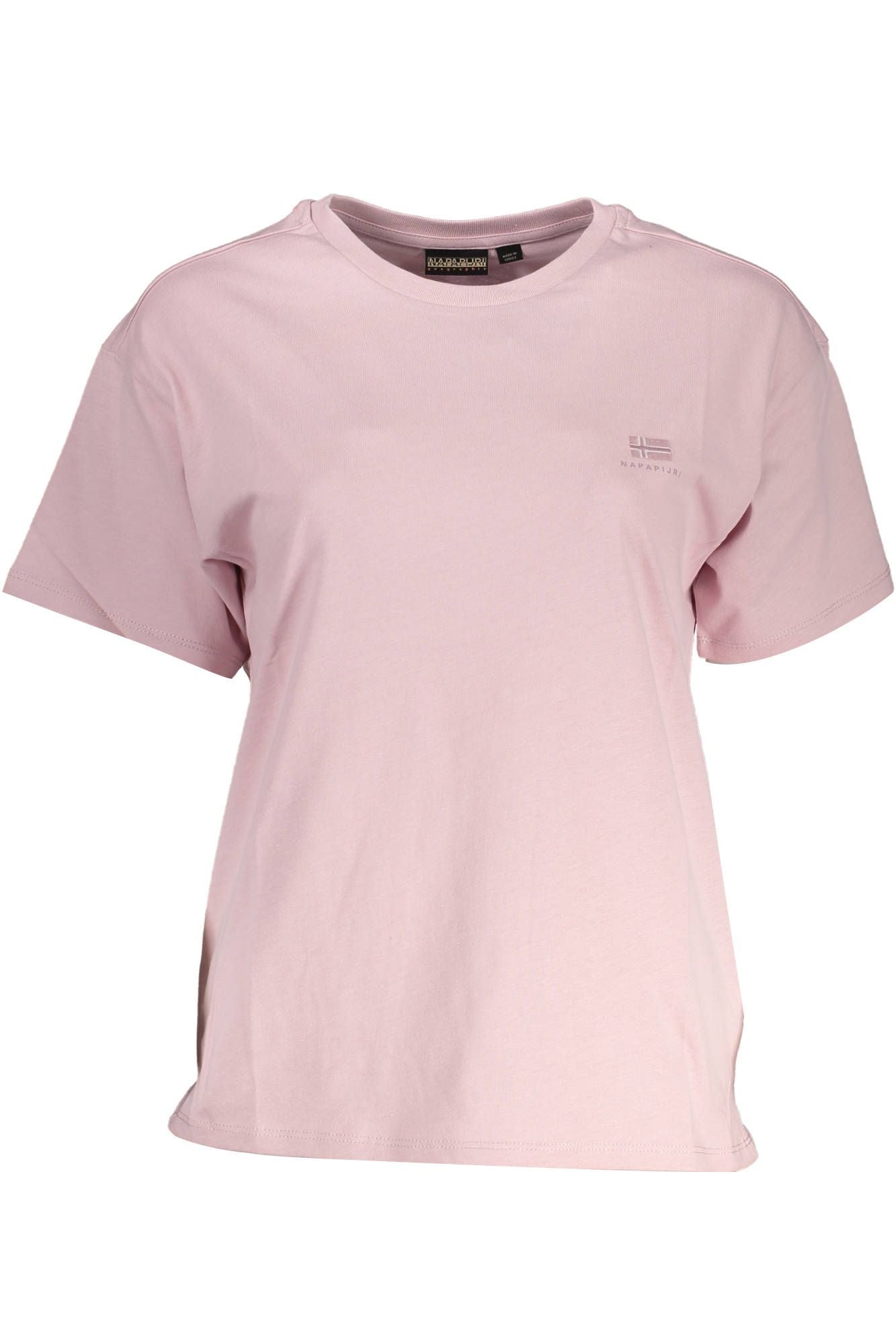 Pink Cotton Women T-Shirt