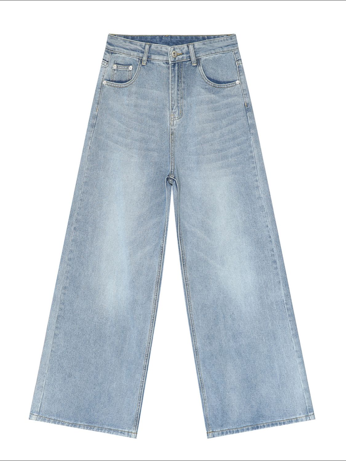 Buy Wide Leg Jeans with Pockets by Faz