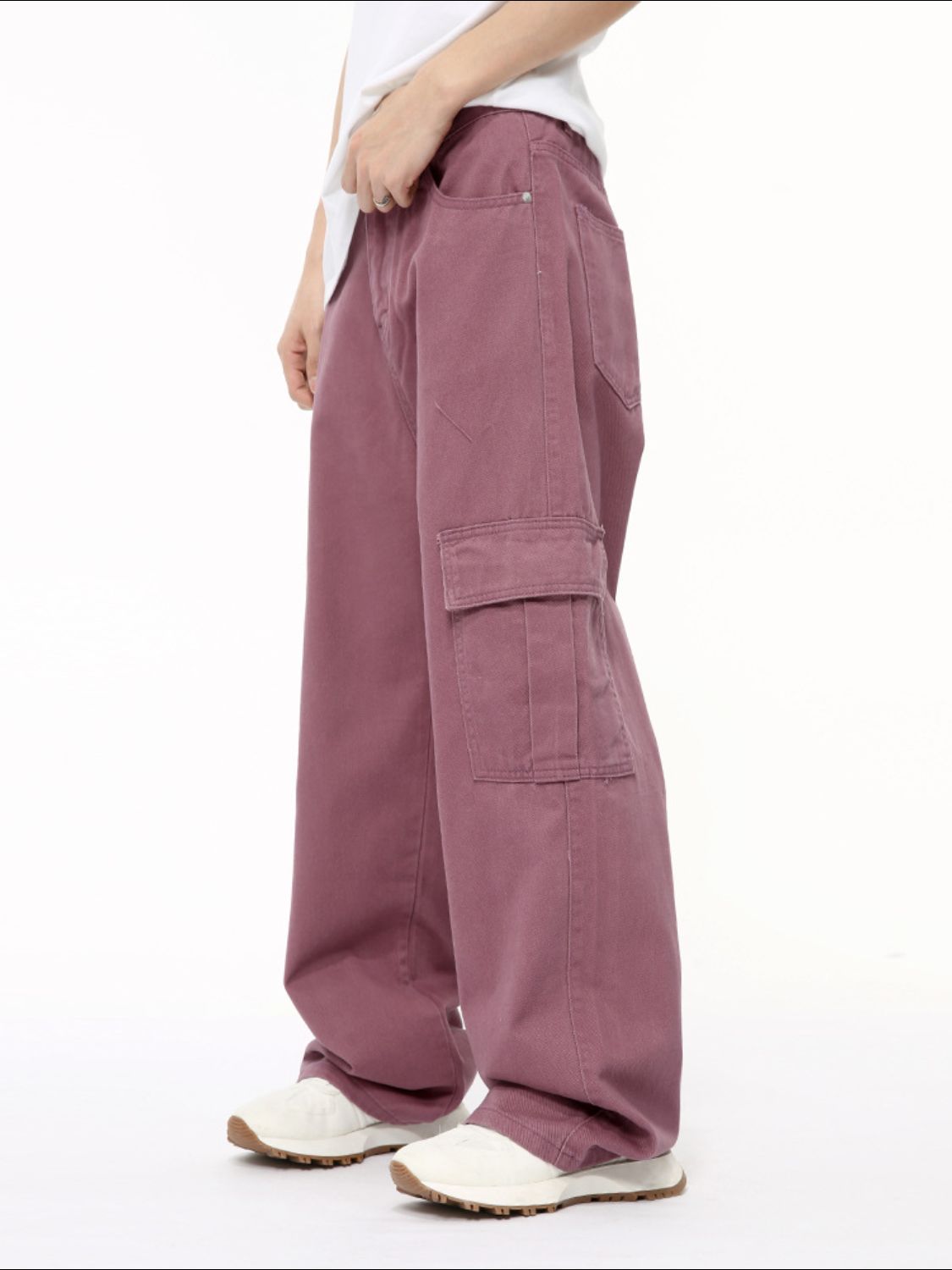 Buy Wide Leg Cargo Jeans by Faz
