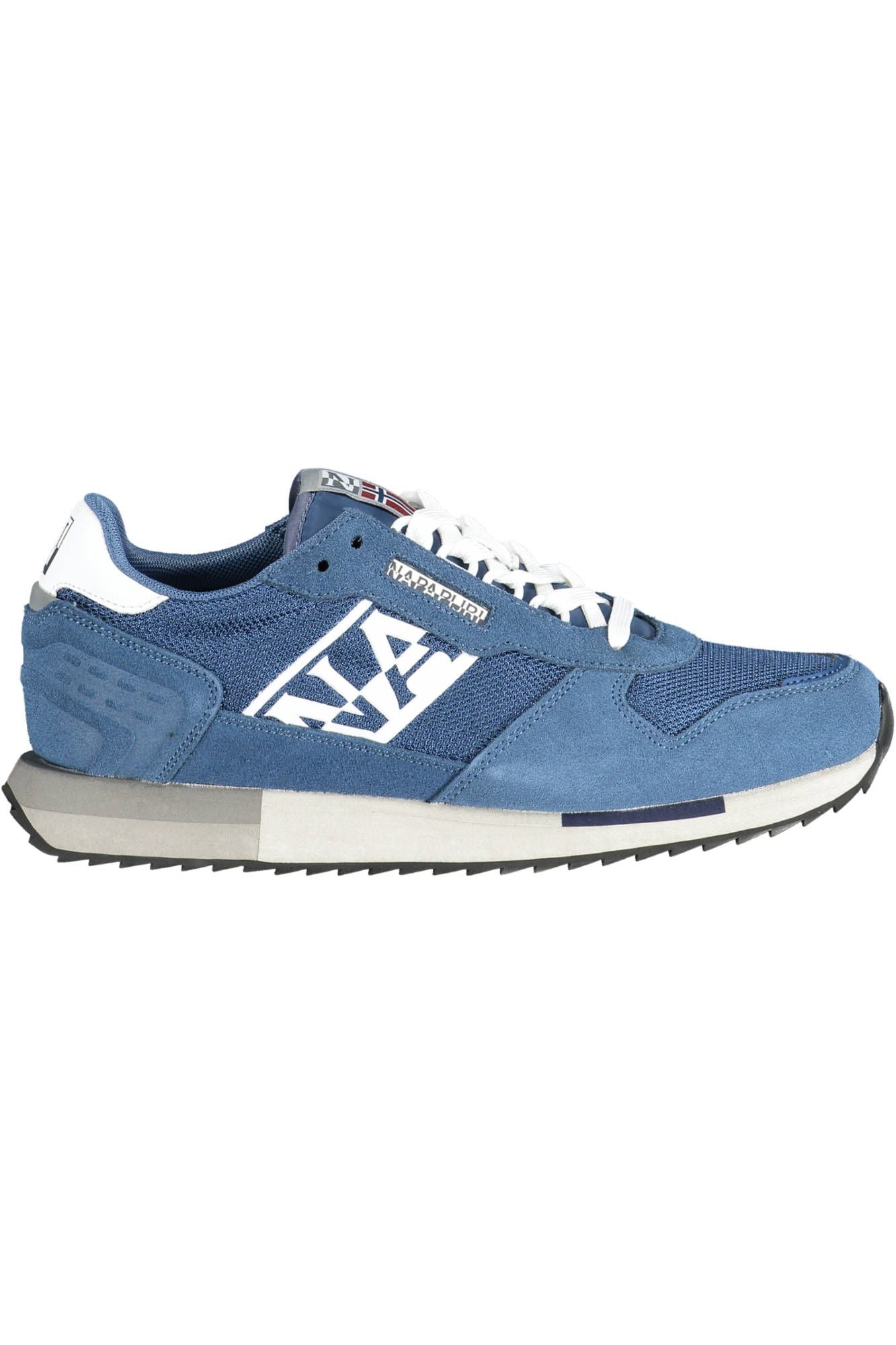 Blue Polyester Men Sneaker