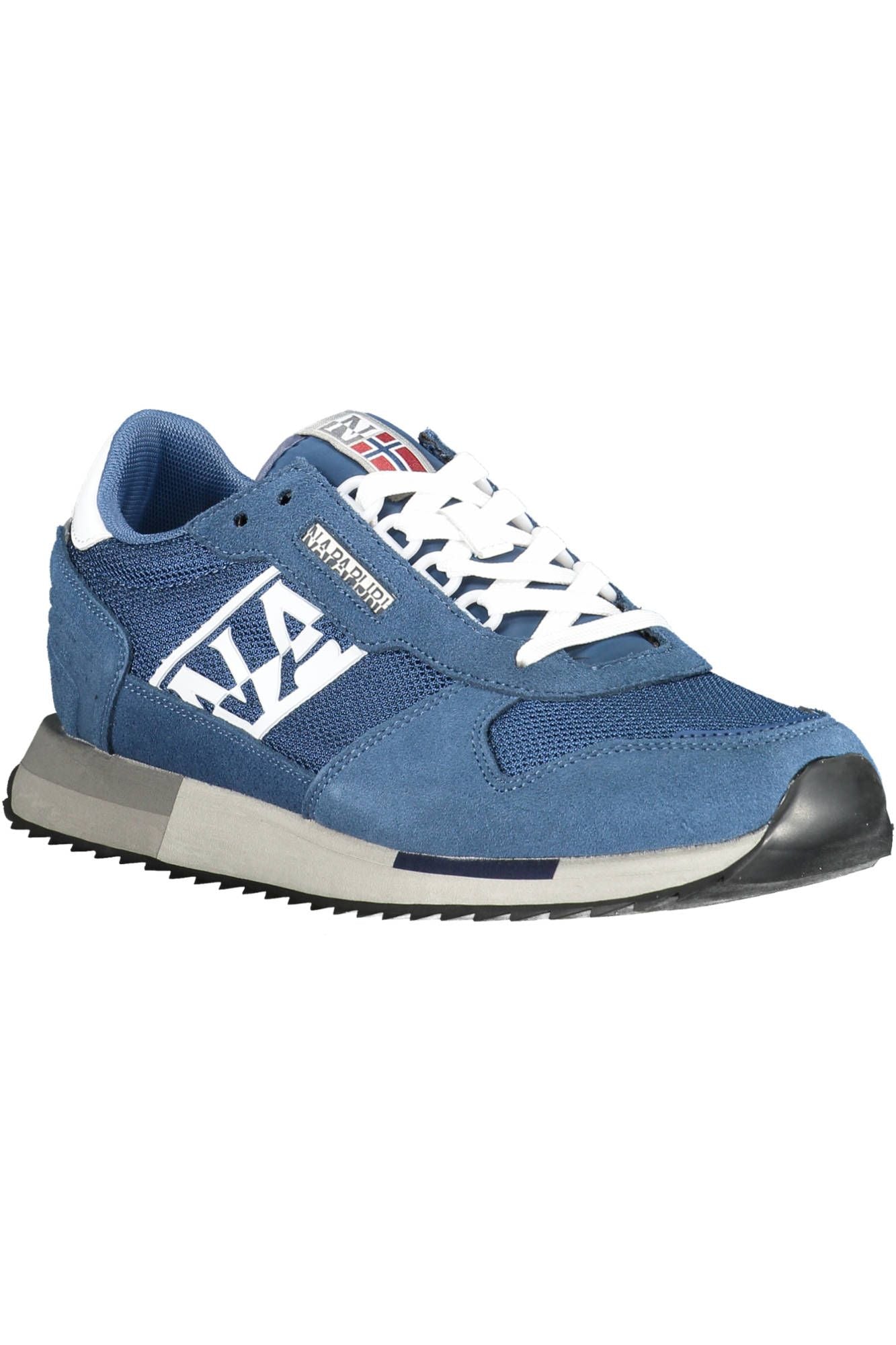 Blue Polyester Men Sneaker