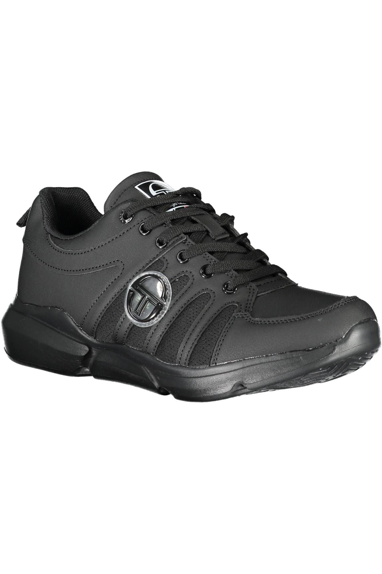 Black Polyester Men Sneaker