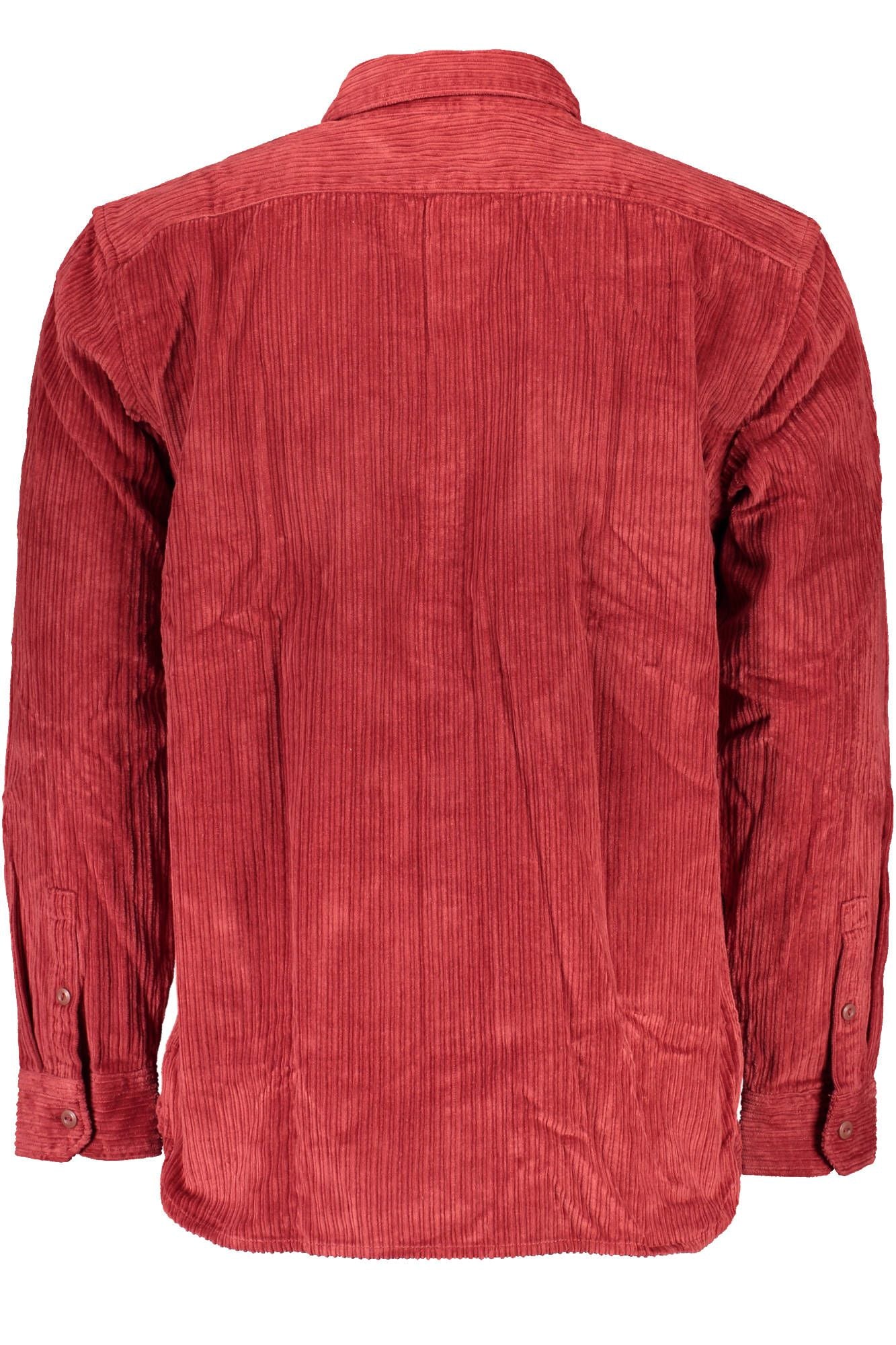 Red Cotton Men Shirt