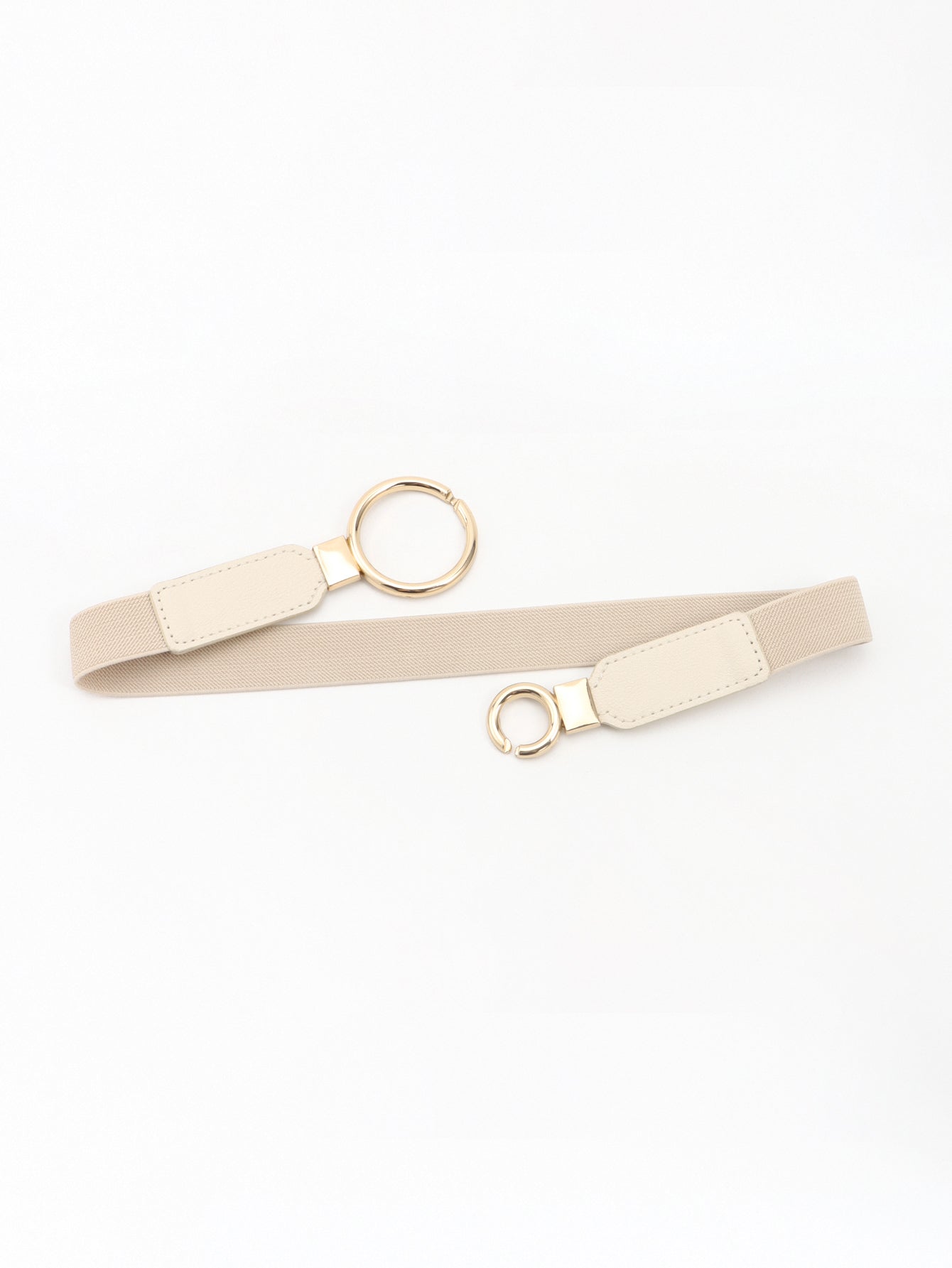 Buy Double Ring Buckle Elastic PU Belt by Faz