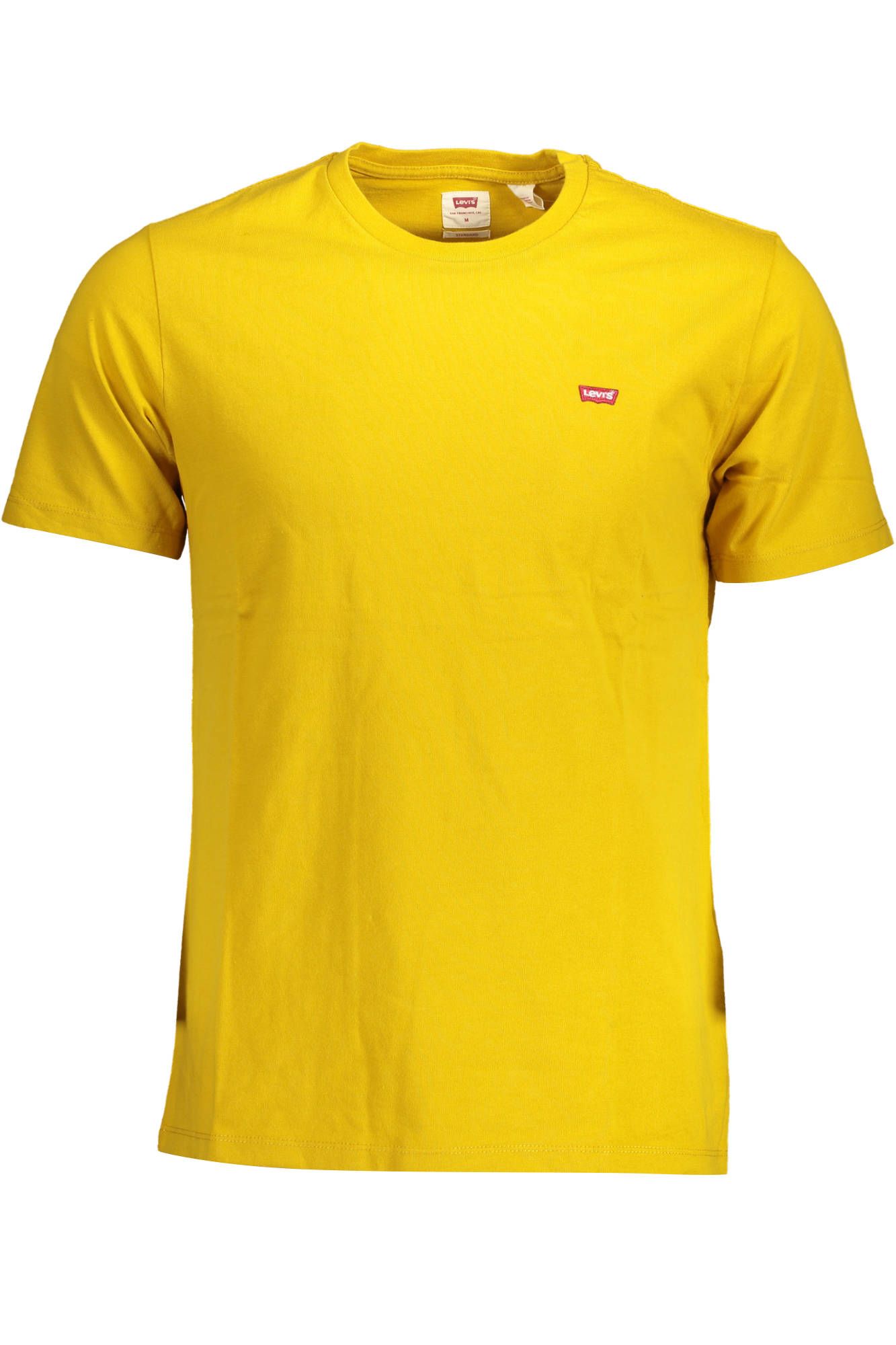 Yellow Cotton Men T-Shirt