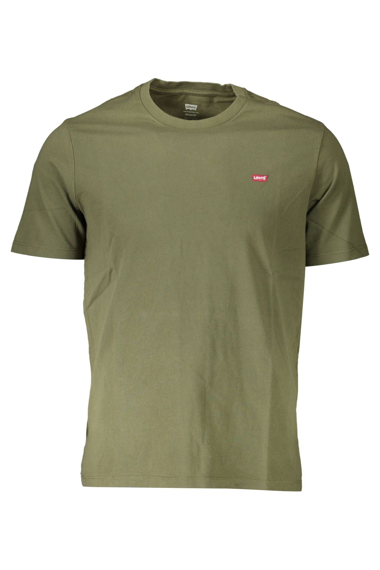 Green Cotton Men T-Shirt