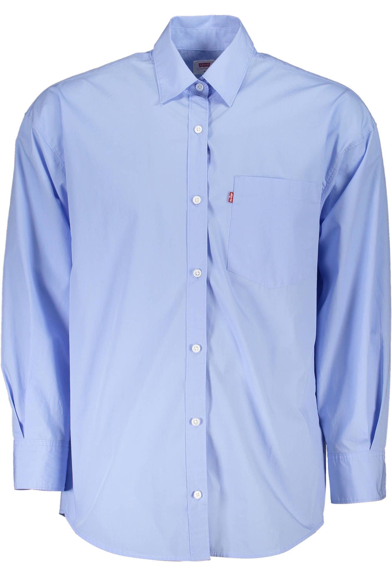 Light Blue Cotton Men Shirt