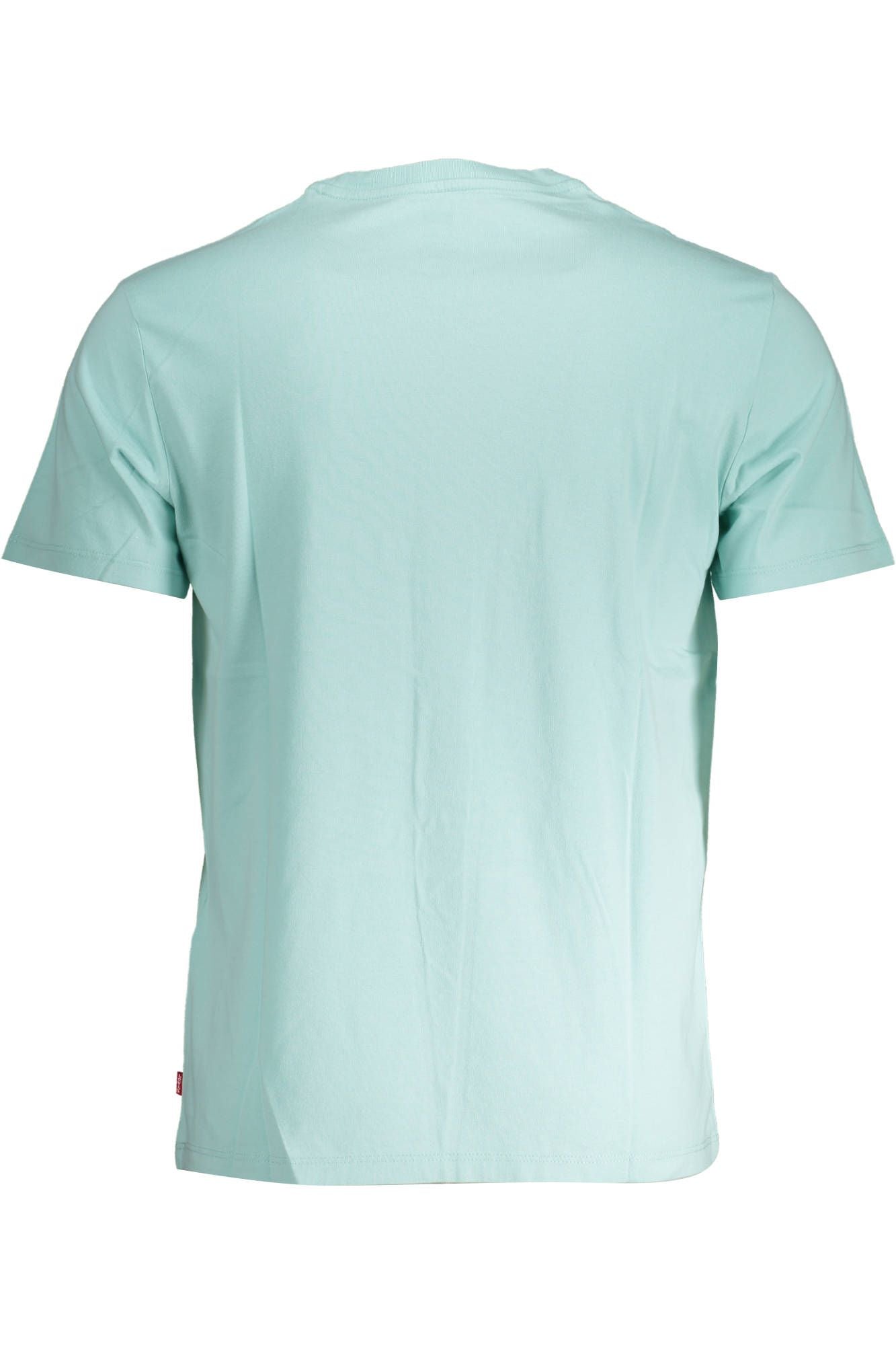 Light Blue Cotton Men T-Shirt