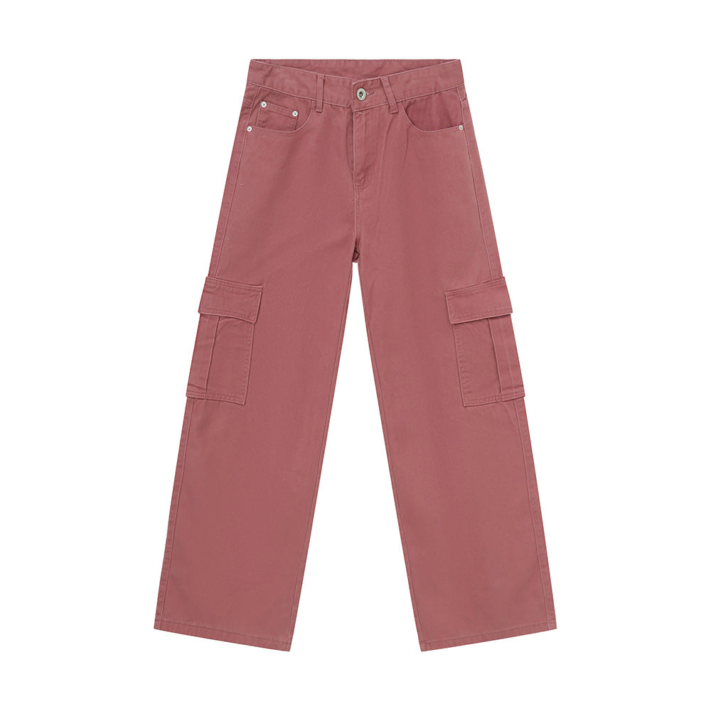 Buy Wide Leg Cargo Jeans by Faz