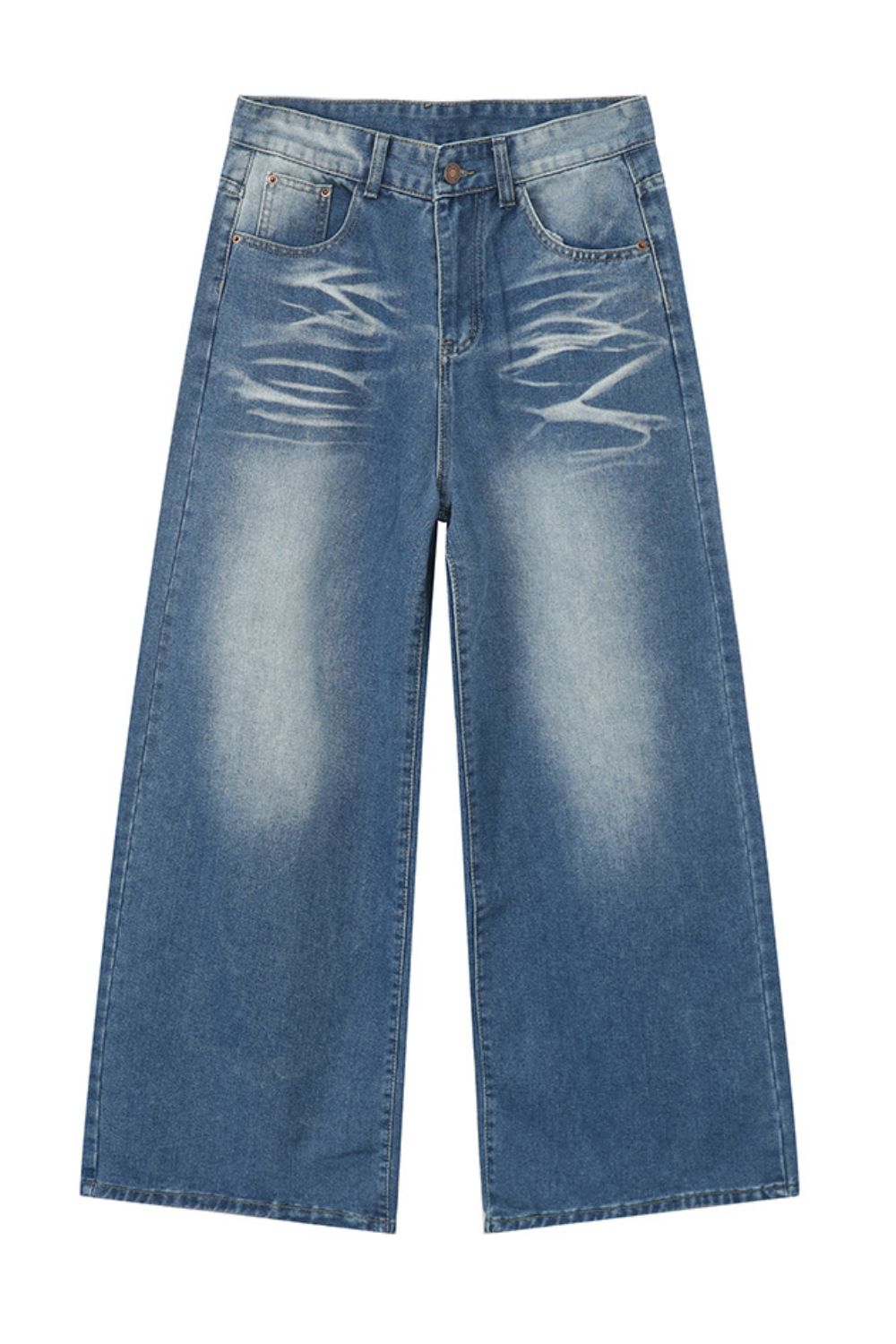 Buy Wide Leg Jeans with Pockets by Faz