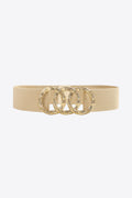 Buy Zinc Alloy Buckle Elastic Wide Belt by Faz