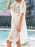 Buy Lace V-Neck Half Sleeve Cover-Up by Faz