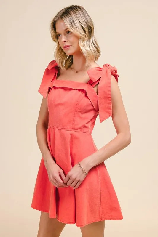 Fit and Flare Washed Gameday Dress